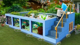 WOW How my father builds a giant aquarium at home [upl. by Irma793]