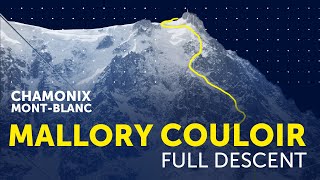 THE MALLORY COULOIR CHAMONIX  Extreme Ski FULL DESCENT by Chris Miolane in dangerous NoFall zone [upl. by Huskamp]