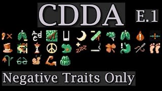 ProjectZomboid CDDA All Negative Traits Extreme Difficulty Challenge Part 1 [upl. by Nadual]