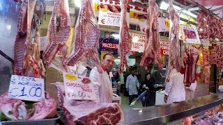 Street Food and Fresh Food Ballarò Market in Palermo Sicily Italy [upl. by Lahsram]