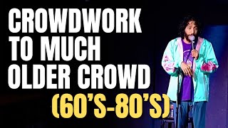 Wyatt Feegrado does Crowdwork to a MUCH OLDER Audience 60s80s [upl. by Sivaj821]