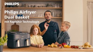 Einfach lecker mit der RapidAir Technologie im Philips Airfryer Dual Basket [upl. by Attlee]