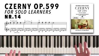 Czerny op599 nr14 Piano Tutorial  Practical Method for Beginners [upl. by Htebzile]