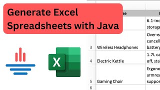 Excel Spreadsheets with Java using Apache POI [upl. by Akinaj521]