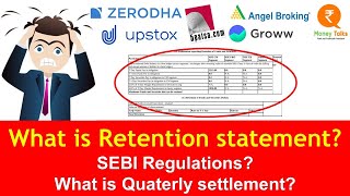 What is Retention Statement  Statement provided by your stock broker  Money Talks India [upl. by Artur]