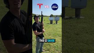 Ford vs Tesla Bulletproof Testing [upl. by Anomas]