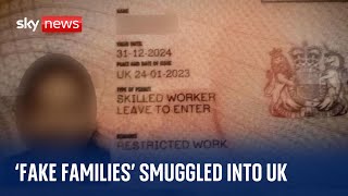 Special Report The fake families being smuggled into the UK [upl. by Dnalrag]