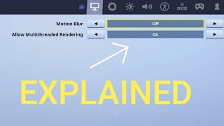 Allow Multithreaded Rendering NEWFortnite FPS Setting [upl. by Jevon]