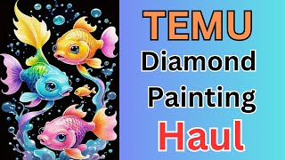 TEMU Diamond Painting Haul  Unboxing  Diamond Art  Budget Friendly Crafts [upl. by Dannye513]