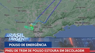 Avião faz pouso de emergência e pista no Aeroporto de Viracopos é fechada  Brasil Urgente [upl. by Pius]