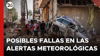 ESPAÑA  Posibles fallas en las alertas meteorológicas [upl. by Ylahtan]