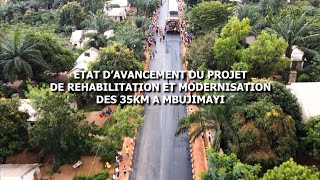 État davancement du projet 35Km à Mbujimayi 30072024 [upl. by Aivull]