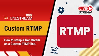 How to Live Stream on a Custom RTMP Link  Tutorial [upl. by Rusert]