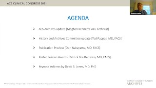 2021 ACS History of Surgery Community Meeting [upl. by Kreager]