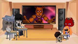 Past Aftons react to 🔒 WE WANT OUT  FNAF SFM COLLAB 🔒 [upl. by Eirtemed]