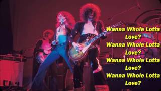 Led Zeppelin Whole Lotta Love lyrics 1080p HD [upl. by Thenna445]