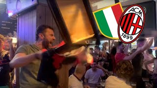 THAT MOMENT AC MILAN WON THE 19 SCUDETTO LIVE REACTION FROM BARCELONA [upl. by Seitz]