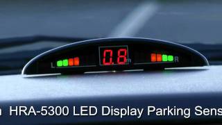 HRA5300 LED Display Parking Sensors kit avi [upl. by Yartnod]