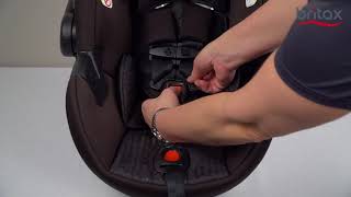 How To Adjust Buckle On Britax Infant Car Seats [upl. by Cutcliffe]