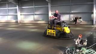 Wacker Neuson CRT48 Power Trowel put to the test in Ayrshire [upl. by Japheth]