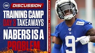 Training Camp Day 3 Takeaways  Nabers is a PROBLEM  Turbo Miller Stock Up  KT amp Burns DEADLY [upl. by Naivaf137]