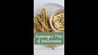 Asparagus Fries And Baconnaise Dip  shorts recipes [upl. by Arbed538]