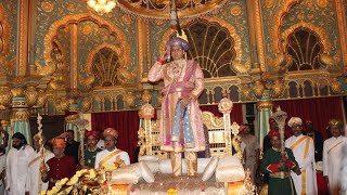 Mysuru Dasara 2019 Yaduveer Wadiyar holds private Darbar at Mysore Palace [upl. by Marybella]