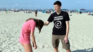 Impromptu Beach Hypnosis FULL Performance  Street Hypnosis Approach Induction amp Routines [upl. by Kondon975]