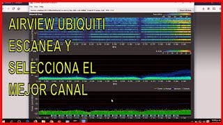 AIRVIEW UBIQUITI Analiza y Selecciona el Mejor canal para tu radioenlace  2018 [upl. by Anilehs656]