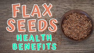 HEALTH BENEFITS OF FLAX SEEDS [upl. by Arriaes]