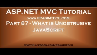 Part 87 What is Unobtrusive JavaScript [upl. by Clay608]