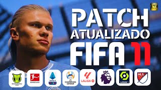 PATCH FIFA 11 ATUALIZADO TEMPORADA 24 COM FACES E UNIFORMES  TRANSFERÊNCIAS  FIFA 11 PC FRACO [upl. by Stryker]