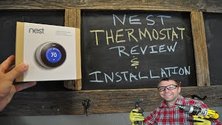 NEST Thermostat Review Unboxing and Installation [upl. by Landy149]