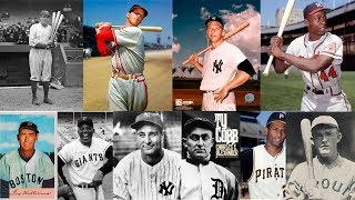 Los 10 mejores jugadores de béisbol de la historia [upl. by Halian]