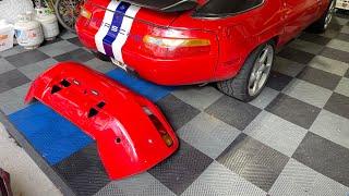 Porsche 928 Rear Bumper restoration [upl. by Timothee]