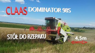 CLAAS DOMINATOR STÓŁ DO RZEPAKU [upl. by Odom]