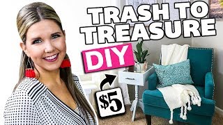 Trash to Treasure ⚫ Thrift Store Makeover ⚫ Home Decor on a Budget [upl. by Erialcyram]