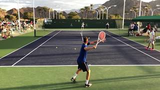 Dominic Thiem amp Diego Schwartzman  IW Court Level Practice [upl. by Dael441]