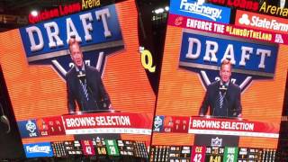 Cavs fans welcome Browns draft picks to Game 3 [upl. by Richter]