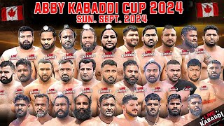 LIVE  Abby Kabaddi Cup 2024  Canada Kabaddi [upl. by Gallager]