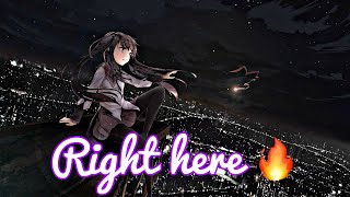 Nightcore right here by ashes remain 🔥 lyrics [upl. by Euqinim165]