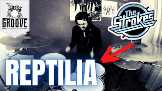 REPTILIA  The Strokes  DRUM COVER 🔊 [upl. by Rudelson]