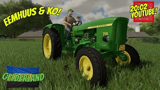 🔴 Farming Simulator 22  Gelderland  Eemhuus en Ko Sjotten 🔴 [upl. by Ahsihat]