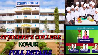 STJOSEPHCOLLEGE in Kovur full detailsArts amp Science college detailsst joseph college in kovur [upl. by Lleuqram]