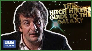 1985 Douglas Adams on HITCHHIKERS GUIDE TO THE GALAXY game  Retro Gaming  BBC Archive [upl. by Ainegue]