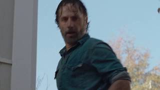 The Walking Dead Scene  Rick and Carl finds Michonne 7x16 [upl. by Barmen127]