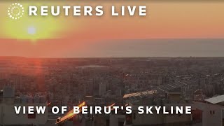 LIVE View of Beiruts skyline [upl. by Strohben620]