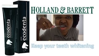 Ecodenta Extra Black Whitening Toothpaste with Black Charcoal amp Teavigo  Reviews Product [upl. by Zoldi]