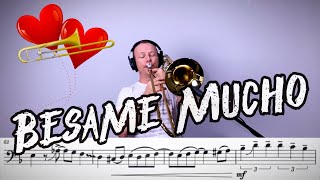 Bésame Mucho  Trombone Play Along [upl. by Ititrefen]