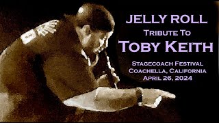 Jelly Roll  Toby Keith Tribute wTPain quotShouldve Been A Cowboyquot Live  Stagecoach CA  42624 [upl. by Natal]